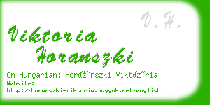 viktoria horanszki business card